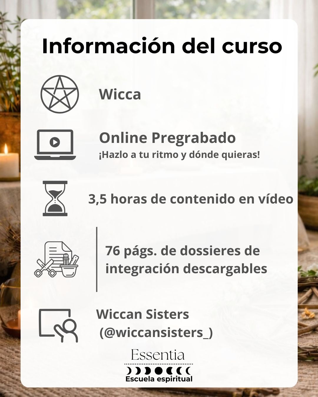 Curso de Introducción a la Wicca: descubre tu camino sagrado