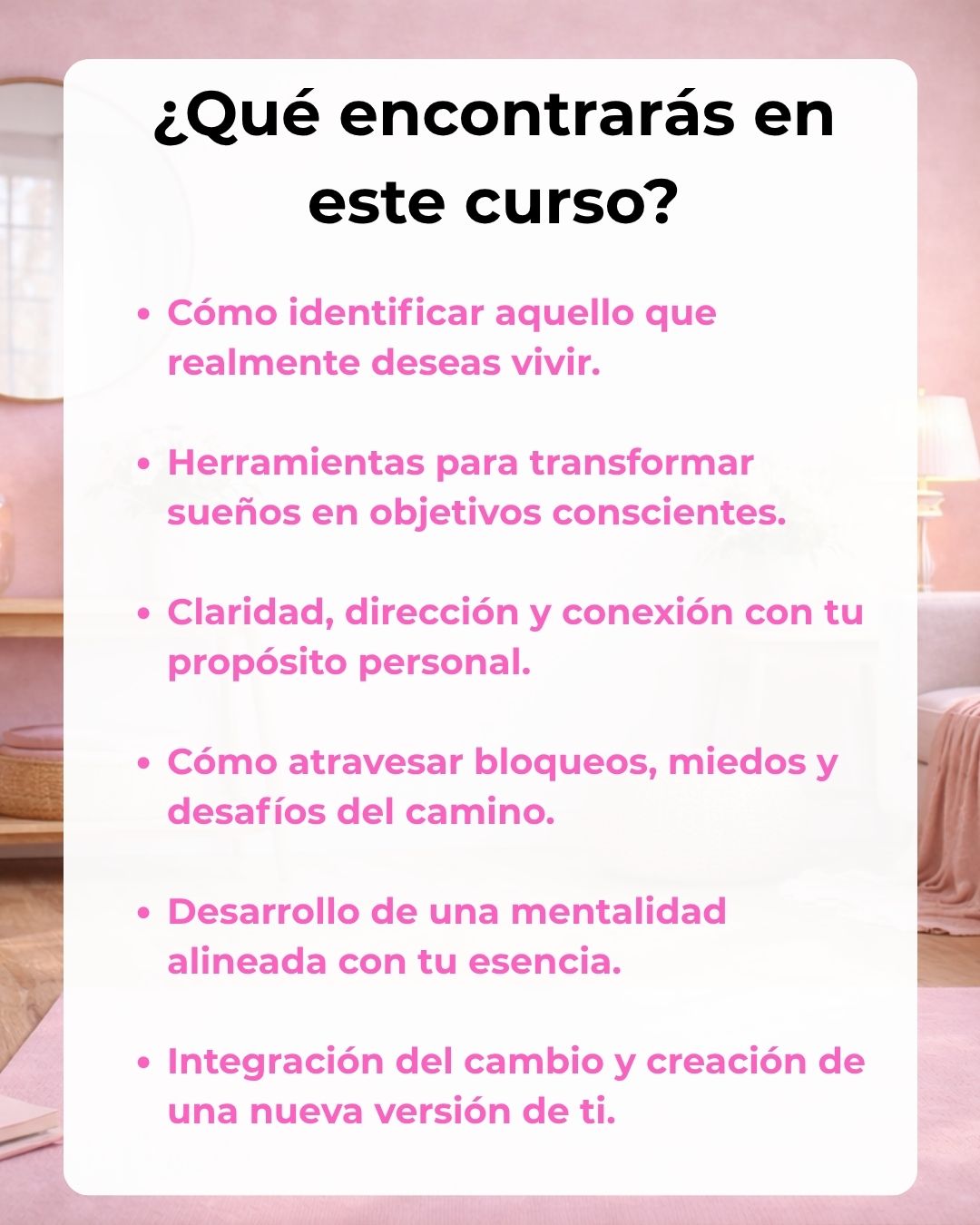 Curso De sueño a realidad: cumple tu sueño desde la esencia