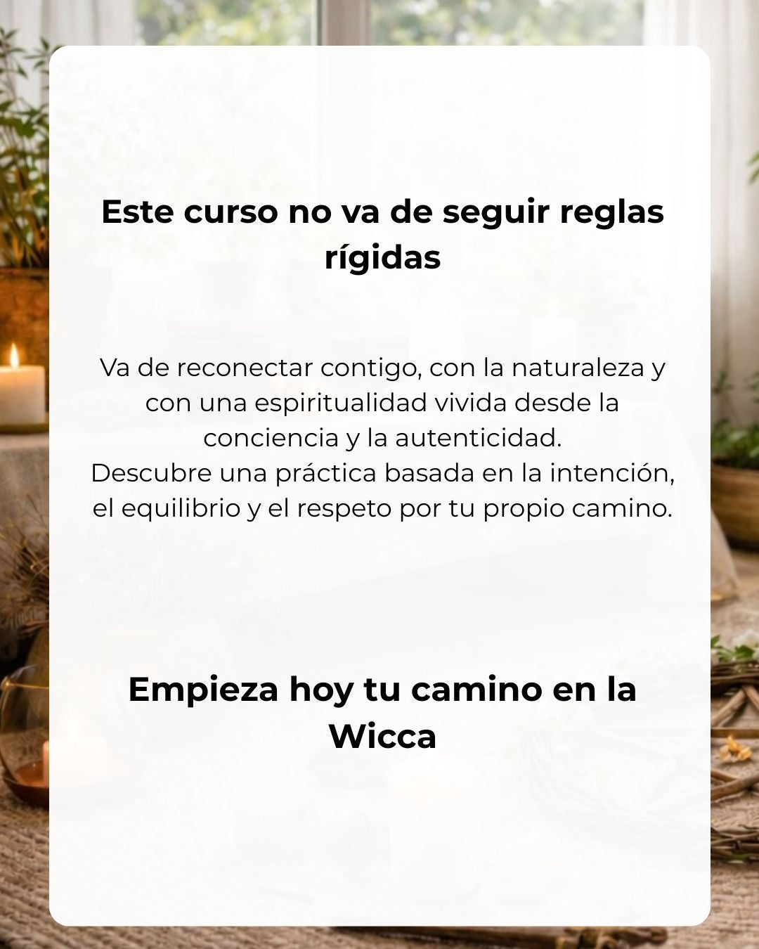 Curso de Introducción a la Wicca: descubre tu camino sagrado